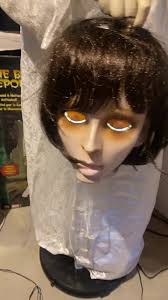 Moving Halloween Decorations Scary White Dress Bride