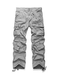 Pants Mens Cotton Casual Military Army Cargo Combat Work