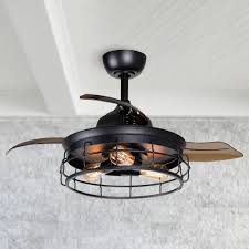 Gift with code (141) added compare artemis smart ceiling fan paaaaagonaajpkck. Industrial 36 Inch Black 3 Blade Ceiling Fan With Light Kit 36 In On Sale Overstock 31606587