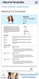 The example template you need is free to download . Medical Cv Template Word 20 Guides Examples