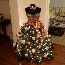 Lovely Dress Form Christmas Tree Christmas Tree Dress Mannequin Christmas Tree