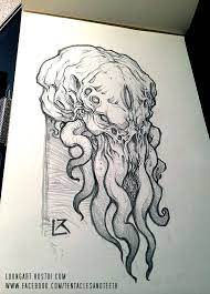 Cthulhu Sketch Richard Luong Cthulhu Tattoo Cthulhu Art Concept Art Characters