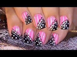 Share your thoughts about this design in the comments section below! Mariage Ongles Designs Fun Pink Black Nail Design Tutorial 1929605 Weddbook