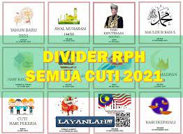 Hari wesak jatuh pada ahad pertama setiap bulan penuh mei. Muat Turun Download Divider Rph Semua Cuti 2021 Untuk Buku Rekod Mengajar Layanlah Berita Terkini Tips Berguna Maklumat