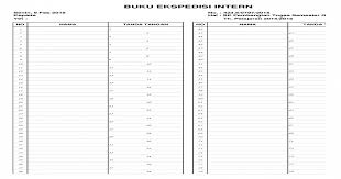 Contoh format buku ekspedisi dengan ms excel. Buku Ekspedisi Xls Document