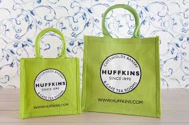 Spring Green Jute Eco Bag Huffkins