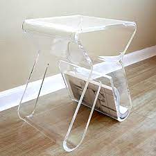 Custom Clear Acrylic Side Table Lucite Coffee Table With Magazine Rack Buy Acrylic Coffee Table Lucite Side Table Acrylic Coffee Table With Magazine Rack Product On Alibaba Com