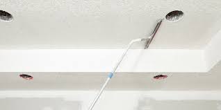 Asbestos popcorn ceiling can be covered with new ceiling panels or vinyl paint. Removing Popcorn Ceiling That Has Been Painted