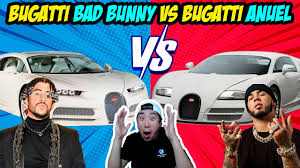 El cantante de trap bad bunny estrena su flamante superdeportivo bugatti chiron sport que conmemora el 110 aniversario de la firma francesa. La Diferencia Entre El Bugatti De Anuel Y Bad Bunny Youtube