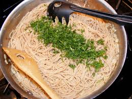 While the pasta cooks, finish the sauce. Stone Hill Farm Midnight Pasta