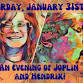 An evening of Joplin/Hendrix event in West Falls, NY