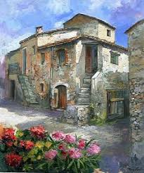 Pin By Naomi Matteson On Sketch In 2020 Cottage Art Landscape Paintings Landscape Art