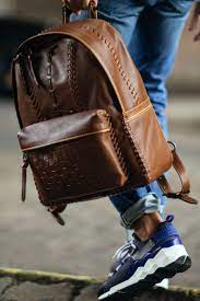 Coach Men S Brown Backpack Rip And Repair Campus Backpack Coach 1941 Leather Backpack For Men Leather Bag Women Leather Backpack