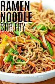 A Ramen Noodle Stir Fry Is A Great Weeknight Meal Ready In 20 Mins This Easy Recipe Is Made With Cabbage Broccoli An Noodle Recipes Easy Easy Ramen Recipes