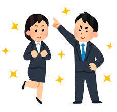 新社会人・新入社員のイラスト「男性社員と女性社員」 | かわいい ...