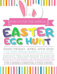 Easter Egg Hunt Party Flyer Template Easter Poster Easter Poster Design Event Flyer Templates