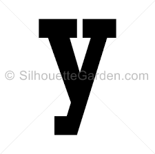 Lowercase Letter Y Silhouette Lettering Y Lettering Lower Case Letters