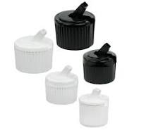 Coarse-Ribbed Flip-Top Dispensing Caps | U.S. Plastic Corp.