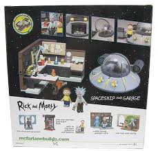 Rick Morty Garage Brick Building Kit Rick And Morty Morty Garage