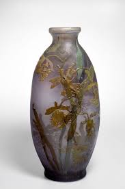 Vase Les Lumineuses Mit Einem Vers Von Victor Hugo Art Nouveau Vase Glass Art