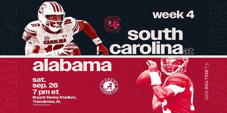 Alabama football predictions vs. South Carolina Gamecocks in Week 4