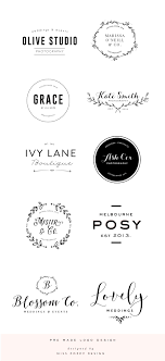 Pre Made Logo Design Boutique Phtographer Small Business Florist Wedding Laurel Calligraphy By Mis Logo Design Inspiration Boutique Logo Poppy Design