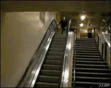 Touching hands on the escalator! Escalator Gifs Tenor