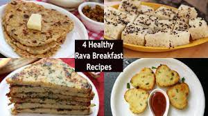 4 Healthy Rava Breakfast Recipes Instant Suji Recipes Rava Recipes Sweet Recipes Breakfast Snacks Food