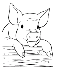 Free Printable Pig Coloring Pages For Kids Farm Animal Coloring Pages Animal Coloring Pages Farm Coloring Pages