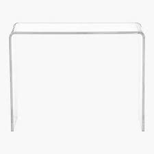 This clear acrylic console table is a beautiful addition to any home or office. Peekaboo 38 Acrylic Console Table Reviews Cb2