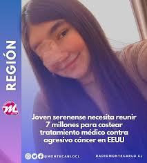📎 Kimberly Ojeda de 23 años, lucha contra un cáncer poco común en Chile  que no tiene cobertura por el GES. Se trata de un carcinoma adenoide  quístico en etapa cuatro. La