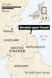 This line can be called a border. English Town On Scottish Border Caught In Middle Of Independence Vote Wsj