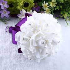 Wedding flowers bouquet jetzt bestellen! Wedding Bouquet Bride Holding Flowers Pure Handmade White Rose Diamond Holding Flowers Simple And Elegant Married Bride Holding Bouquet Bride Flower Flowerwhite Roses Aliexpress