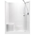 Three piece shower stalls