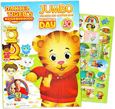 Printable coloring and activity pages are one way to keep the kids happy (or at least occupie. Amazon Com Daniel Tiger Libro Para Colorear Y Actividades Con Pegatinas Juguetes Y Juegos