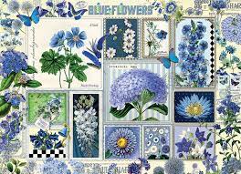 While artwork, piece size, and. 1000pc Blue Flowers Jigsaw Puzzle 80043 Cobble Hill Puzzle Co