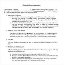 At the end of the term: Free 8 Sample Memorandum Of Lease Agreement Templates In Pdf Ms Word