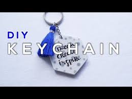 Free returns high quality printing fast shipping Diy Quote Tassel Keychain Youtube