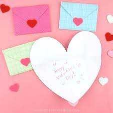 These paper hearts would look colorful and fun hanging from the ceiling in a classroom, or add. How To Make A Heart Envelope I Heart Crafty Things