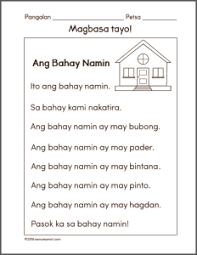 Reading comprehension worksheets for preschool and kindergarten. Preschool Filipino Worksheets Samut Samot Reading Worksheets Kindergarten Reading Worksheets 1st Grade Reading Worksheets
