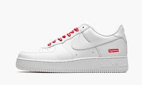 Air force 1 white red. Air Force 1 Low Supreme Mini Box Logo White Stadium Goods