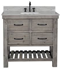 If you love the coastal climate, this coastal bathroom vanity will appeal to you. In Stock Rustic Single Sink Vanity In With Coastal Sands Marble Top With Rectangular Sink Rustic Bathroom Vanities And Sink Consoles By Infurniture Inc Houzz
