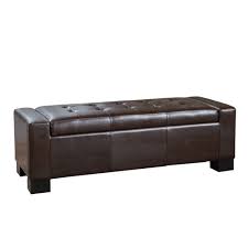 Explore a wide range of the best storage bench on aliexpress to find one that suits you! 50 75 Chocolate Brown And Black Storage Ottoman Bench Overstock 31990678