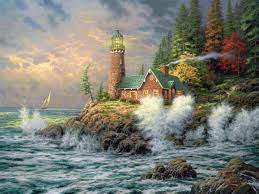 Thomas kinkade wallpaper for phone. 50 Thomas Kinkade Wallpaper And Screensavers On Wallpapersafari