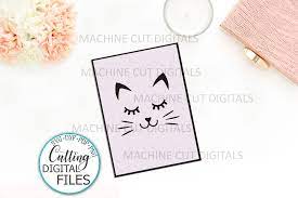 Download Birthday Cat Lover Greeting Card Svg Dxf Cricut Laser Cut Template By Kartcreation Thehungryjpeg Com