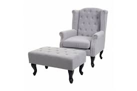 » tv sessel mit hocker. Chesterfield Sessel Clubsessel Ohrenbacksessel Mit Hocker Stoff Grau Textil Kaufen Bei Madera Yatego Shop