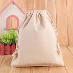 12oz Canvas Custom Logo Rope-Pulling Cotton Drawstring Bag
