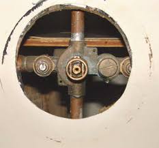 A leaking bathtub faucet wastes water and may leave hard water stains in the tub. Older Moen Tub Shower Valve Leak Terry Love Plumbing Advice Remodel Diy Professional Forum