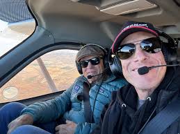 Enjoying lunch with fellow pilot Alex...