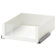 We put the large frames in the master bedroom since those needed to be assembled right away. Komplement Drawer With Glass Front White 19 5 8x22 7 8 Ikea